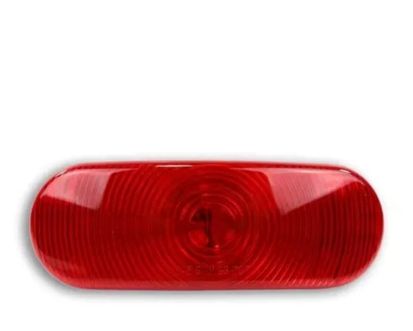 OTR 6" Oval Incandescent Stop / Turn / Tail Light - Red - #PT6000R |