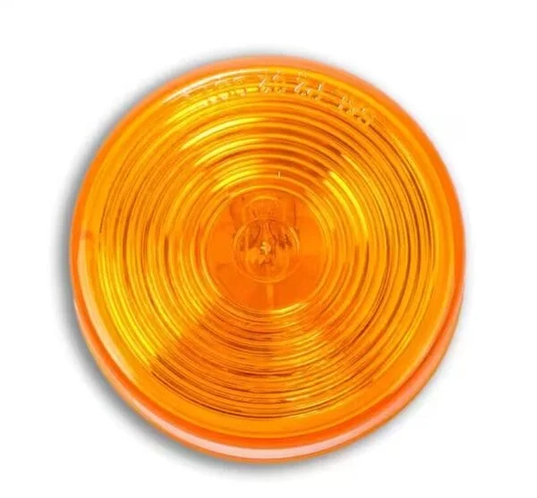 OTR 2.5" Round Sealed Shock-Mount LED Marker / Clearance Light – Yellow - #PT1000A |