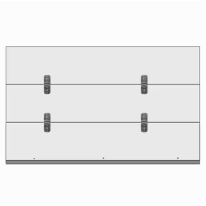 Transglobal 90" x 90" Single Spring Drop-in Roll Door - #TD-90X90-PPW