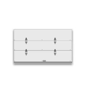Transglobal 98" x 107" Wood Single Spring Drop-In Roll Door for TODCO – White - #TD-98X107-PPW