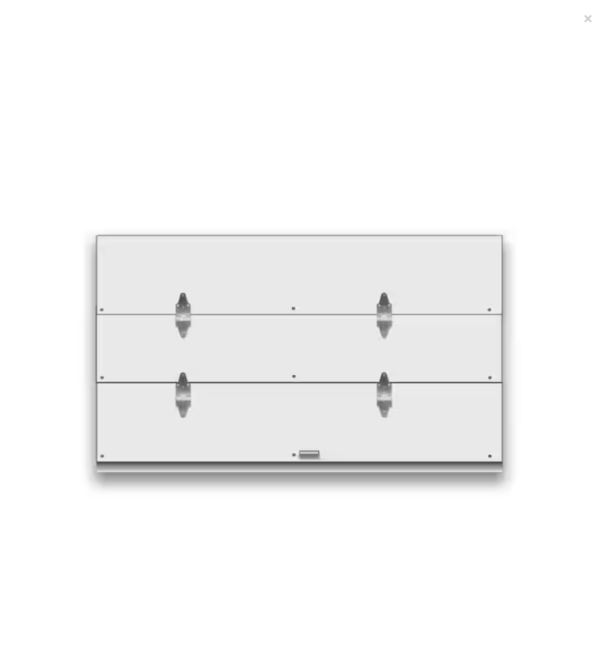 Transglobal 98" x 107" Wood Single Spring Drop-In Roll Door for TODCO – White - #TD-98X107-PPW