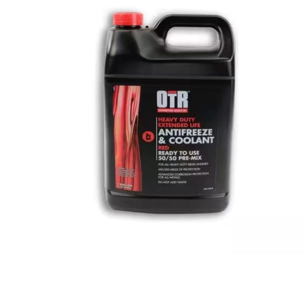 Red coolant for semi trucks, 50/50 coolant, antifreeze